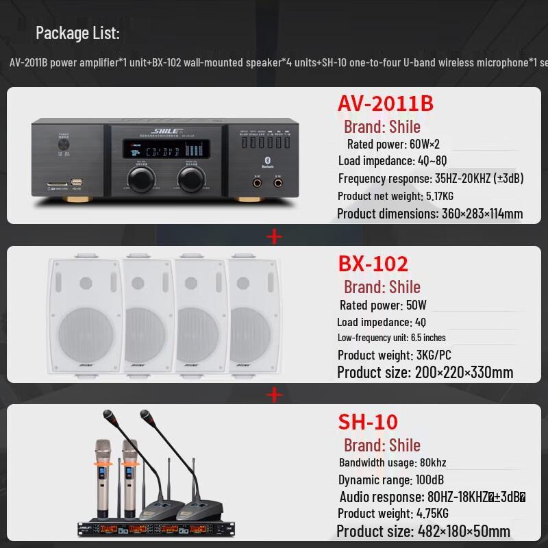 SHILE Conference & Training Wall-Mounted Audio System