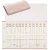 Soft PU Material Travel Necklace Organizer Foldable Jewelry Organizer  For Travel Jewelry Storage