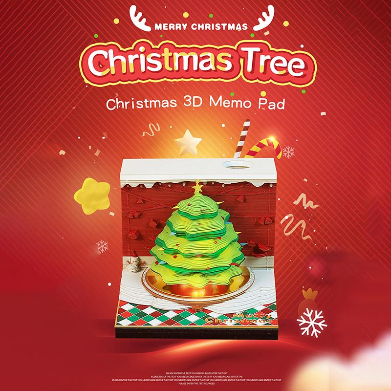 Календарь-часы 2026 Настольный календарь со светодиодной подсветкой 3D Отрывной календарь Бумажная резьба Искусство Блокнот для заметок Подарок Рождество