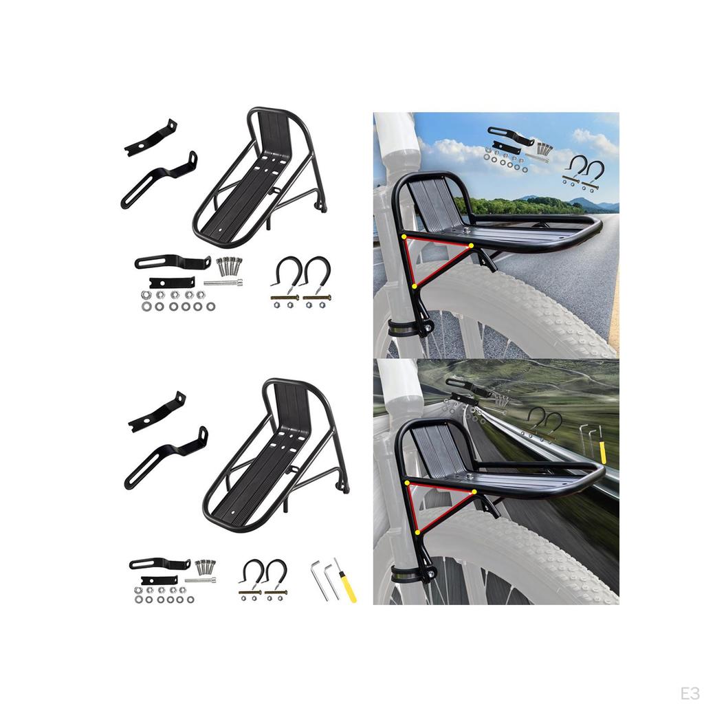 Держатель велосипедной вилки, быстроразъемное крепление из алюминиевого сплава, фиксированное переднее крепление