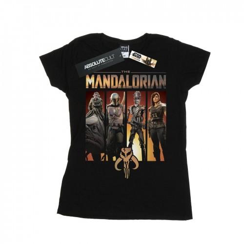 Star Wars Womens/Ladies The Mandalorian Character Lineup Cotton T-Shirt