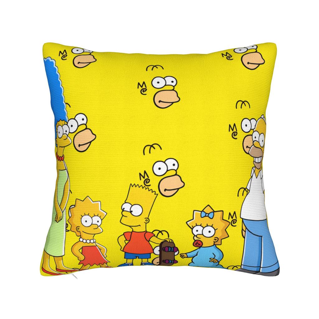 Pillow Case Funny SSimpsons The Scream Parody Custom Pillow Cover For Wedding Party Home Decor Vintage Pillowcases
