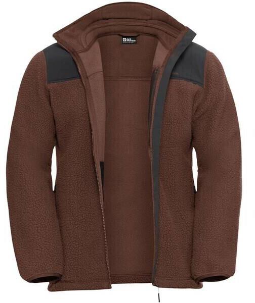 Куртка Jack Wolfskin Kammweg Pile FZ Men Trekking-Fleecejacket brown hot choc
