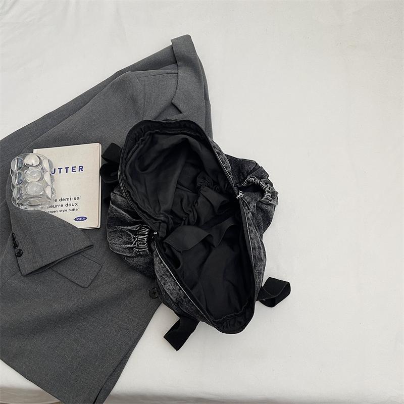 Джинсовый рюкзак для женщин, большая вместимость, сумка через плечо, дорожный рюкзак