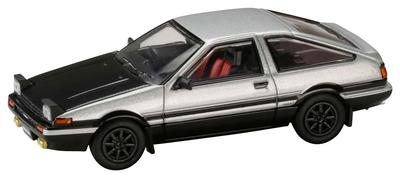 HJ64 Масштаб 1/64 Toyota Sprinter Trueno GT APEX (АЕ86) Капот из углеродного волокна в стиле JDM, серебристо-черный, готовое изделие