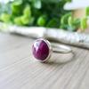 925 Silver Ring Lab Ruby Handmade Jewelry, Stacking Ring, Gift For Her Anniversary Gift