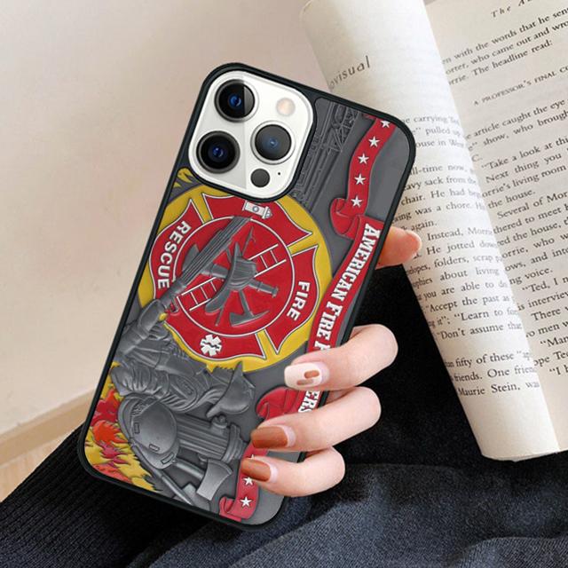 Пожарный Пожарный Логотип Символ Чехол для Телефона Задняя Крышка для iPhone 17 Air 16 15 14 13 11 12 Pro Max Plus Fundas