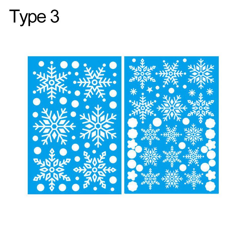 Decoration Winter Mural Snow Flakes Decals Christmas Window Stickers Shopwindow Ornament Wall Art