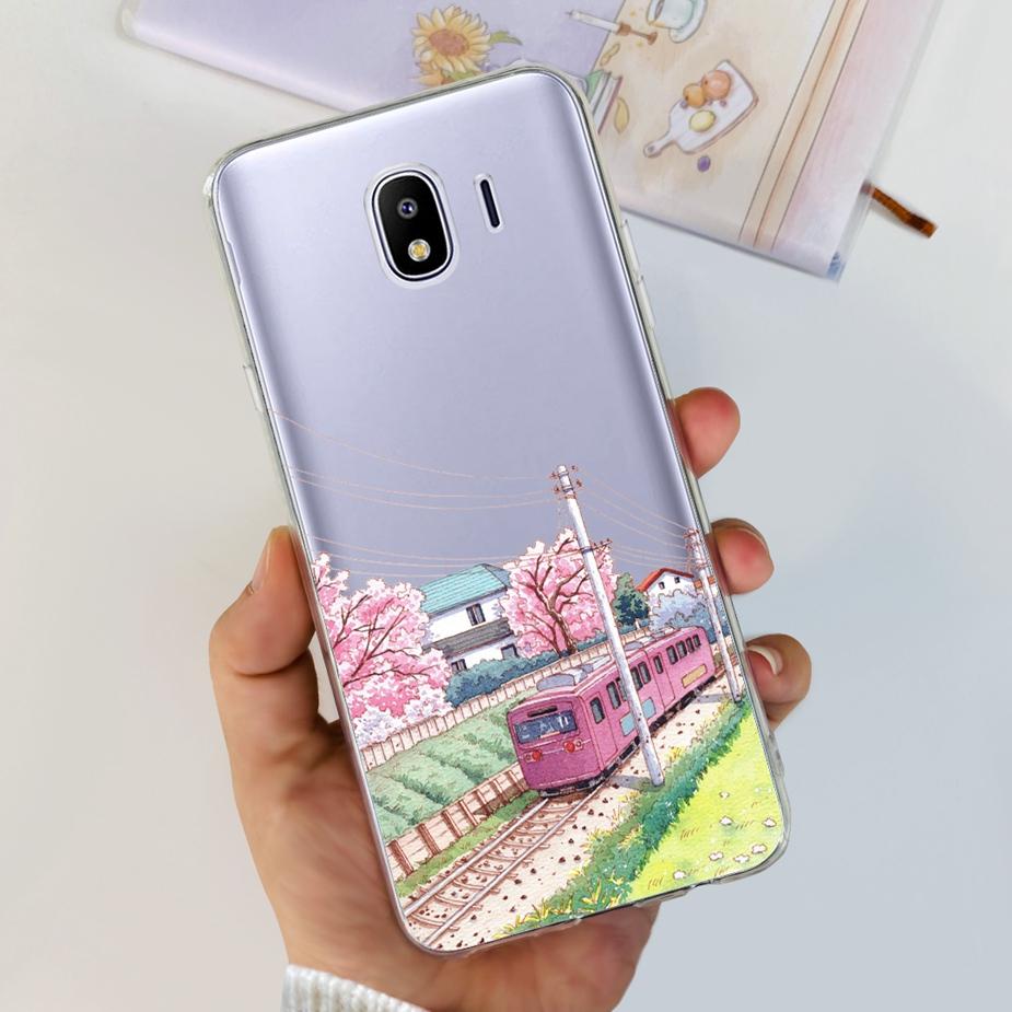 Чехол для Samsung Galaxy J4 2018 SM-J400F Роскошный Прозрачный Силиконовый Мягкий ТПУ Чехол для Телефона Для Samsung J4 Plus J4+ J415F Задняя Крышка Capa