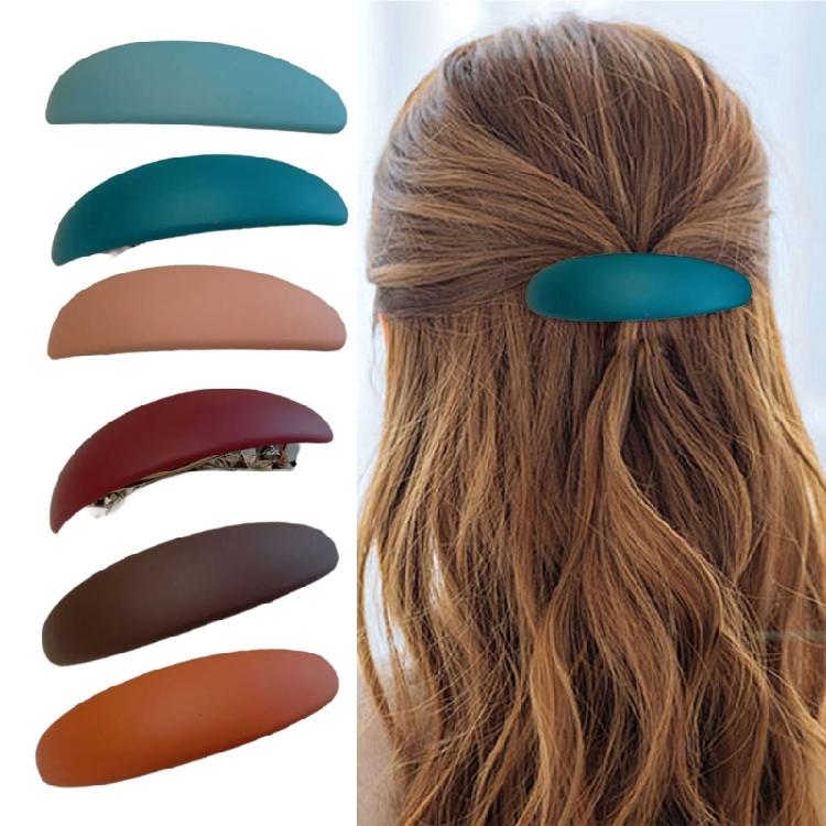 Набор из 6 заколок для волос для женщин Французский стиль Простой дизайн Держатель для хвоста Идеально подходит для повседневного ношения и особых случаев