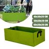 Rectangle Green Felt Grow Bag Planting Nursery Pot Garden Flower Vegetable Planters Container Greenhouse Planter Tools