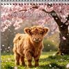Jan 2027- Dec 2027 Hanging Wall Calendar Cartoon Cow 2027 Calendar Wall Calendar  for Office