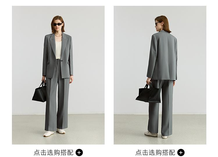 Lily Grey Style Casual Commuting Suit for Women