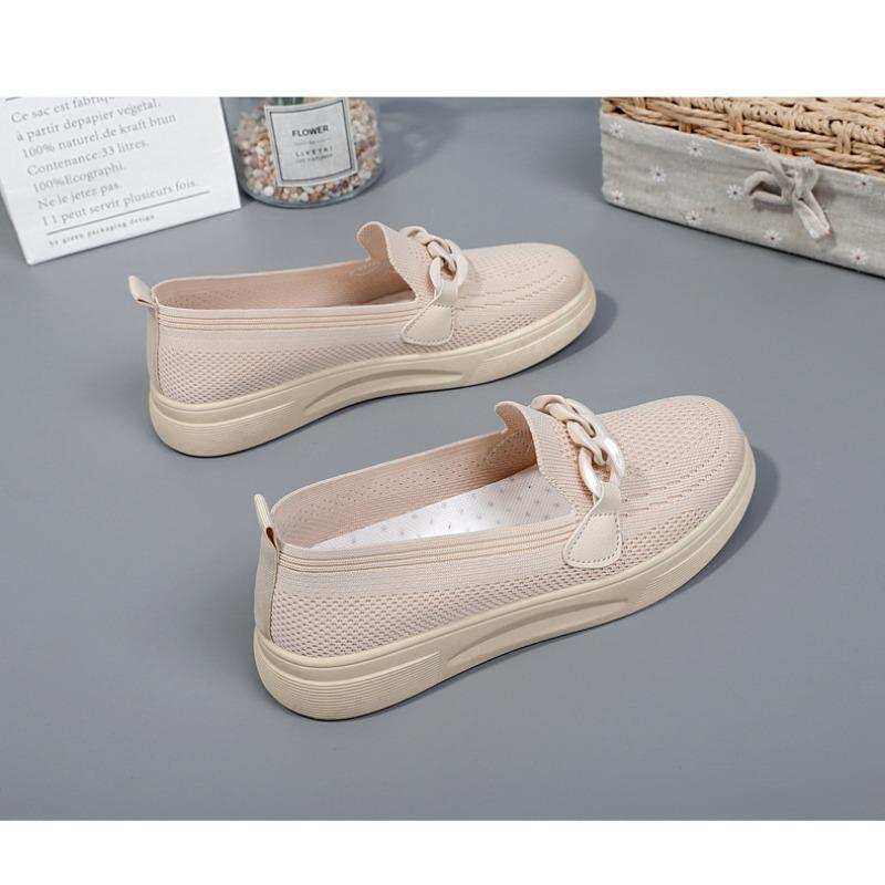 Новая женская обувь. Удобная обувь для мам Flyknit. Удобные женские одинарные туфли.