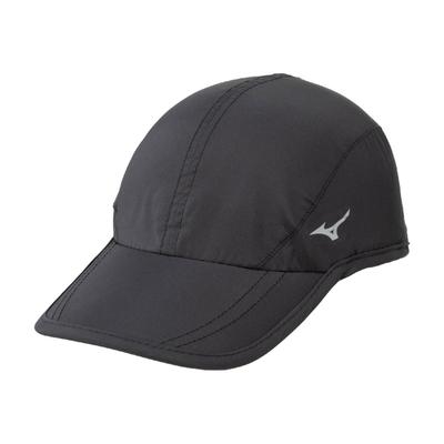 Mizuno Беговая кепка для ночного бега со светоотражающей черной кепкой, водоотталкивающей отделкой, J2MW1010,