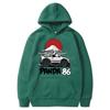 Толстовка с капюшоном в стиле аниме Initial D JDM Panda 86 с мультяшным принтом, японская уличная одежда, унисекс, Sudaderas, повседневная черная толстовка с длинными рукавами, Wo унисекс