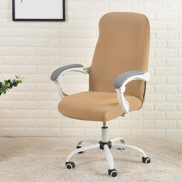 Чехлы на офисные стулья, жаккардовые чехлы для компьютерных стульев, эластичные водоотталкивающие чехлы из спандекса Funda Silla Escritorio