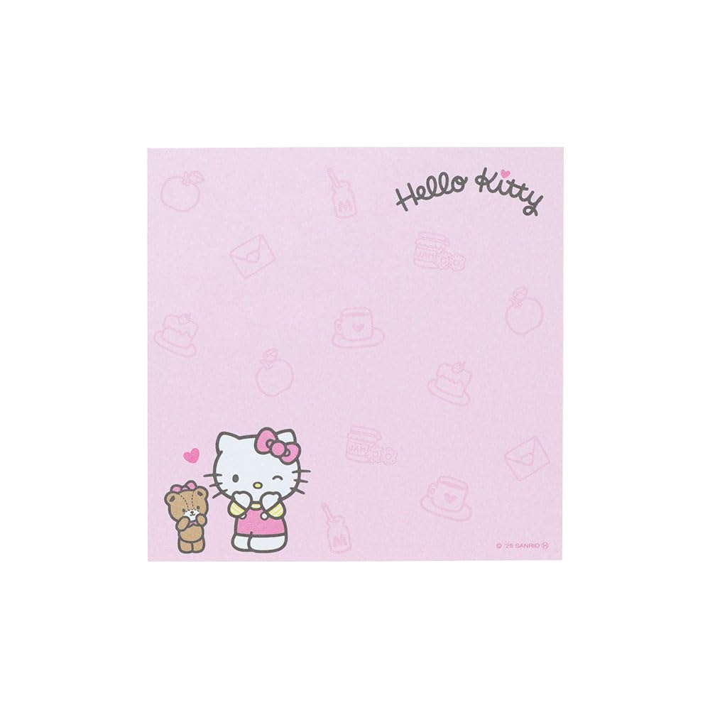 Канцелярские товары Sanrio Characters Товары Блокнот для записей Квадратный Hello Kitty Розовый S2849216 Sun-Star