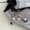 Guitar Love Heart Star Key Chain for Women Sweet Cool Trend Fashion Pendant Vintage Aesthetic Accessories Gift New