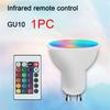 RGB светодиодный прожектор GU10 AC 85-265V Прожектор с дистанционным управлением Цвет Диммируемая лампа для украшения гостиной и спальни