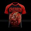 Рок-группа Kreator 3D-печать Мужские и женские футболки Модные с коротким рукавом Хип-хоп Уличная одежда Харадзюку Топ Мужская одежда