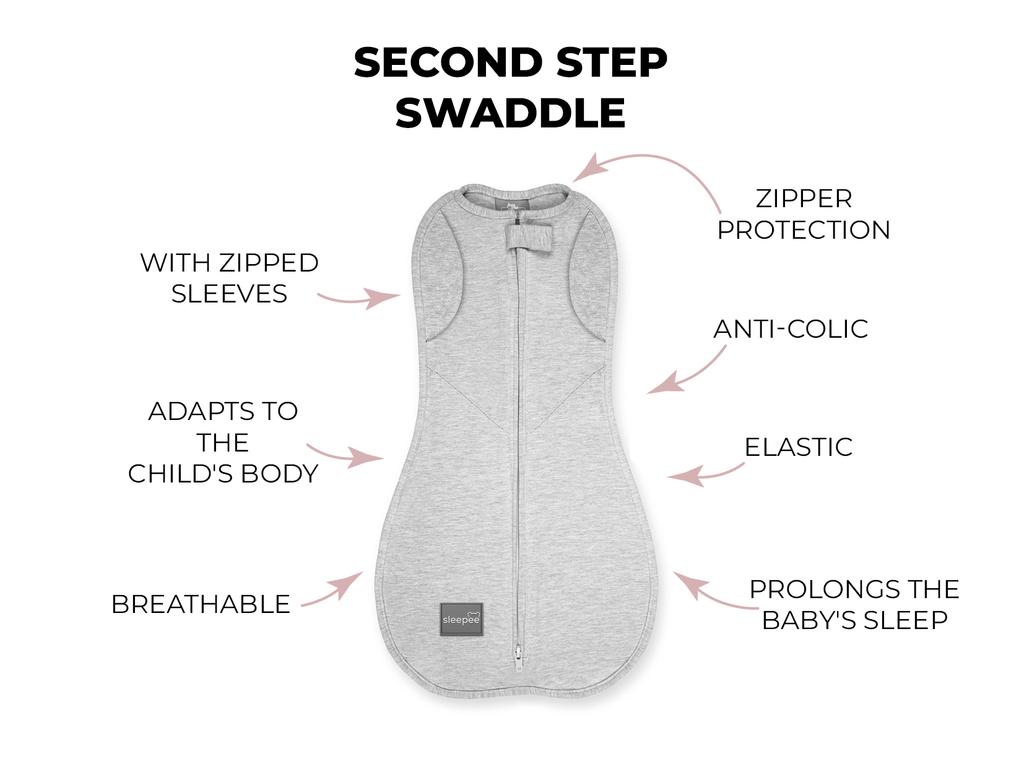 Second Step Wrapper With Cap Melange Mint