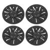 4 шт. 19-дюймовый колпак ступицы колеса матовый черный автомобильный ступица колеса полностью обернутый обод протектор замена