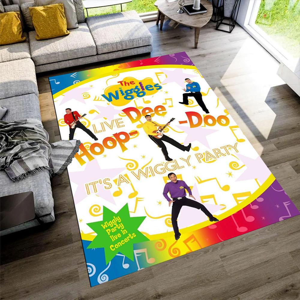 Wiggles Carpet Suitable for Playrooms Living Rooms Foyer Bedrooms Anti-slip Rug Anime Office Decor Best for Christmas