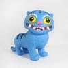 Anime Kpop Demon Slayer Cute Blue Vinyl Tiger Toy Doll Fan Birthday Christmas Gift