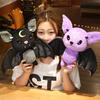 Cute Bat Plush Toy Stuffed Animal With Soft Fluffy Body Big Ears Terrifying Atmosphere Bat Toy Halloween Gift For Kids