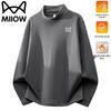 Mao Ren Men's Warm Round Neck Fleece Lined Sweatshirt