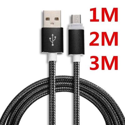 1/2/3 м Micro USB для синхронизации данных, быстрое зарядное устройство, зарядный кабель, шнур для Samsung Android