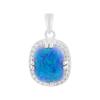 Серебряная подвеска с опалом 2.733ct, фианитами (2169857)