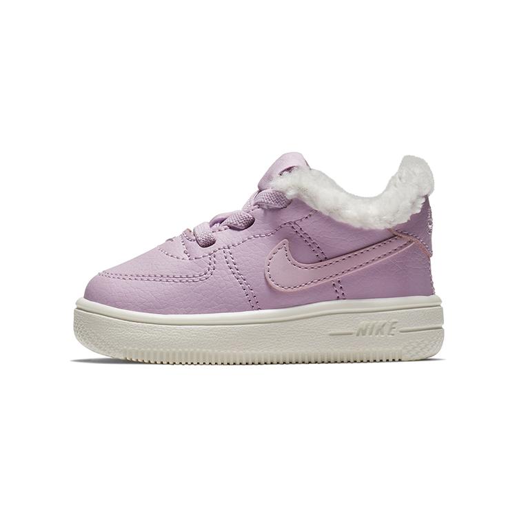 Nike Air Force 1'18 SE Comfortable Abrasion Resistant Slip Resistant Low top Toddler Shoes Light Pink AR1134-600
