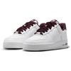 Nike Женские кроссовки Air Force 1 Low 07 Белый Бордовый Краш Бледно-Слоновая Кость Металлик-Серебристый HV4403-600