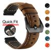 Quickfit 26mm 22mm Strap for Garmin Epix Pro 51mm 47mm Tactix 8 7 Pro Fenix 8 7 7X Enduro3 Genuine Leather Watchband Accessories