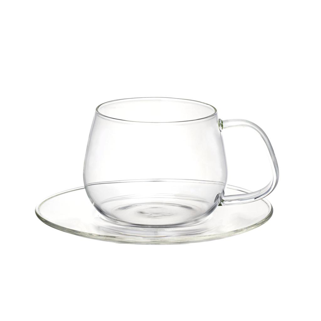 Kinto UNITEA Чашка 8331 и блюдце, 350 мл, стекло,