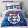 Custom Name,England National Football Team Pattern Bedding Home Decoration Birthday Gift ( 1 duvet cover + 2 pillowcase, without core),fan merchandise