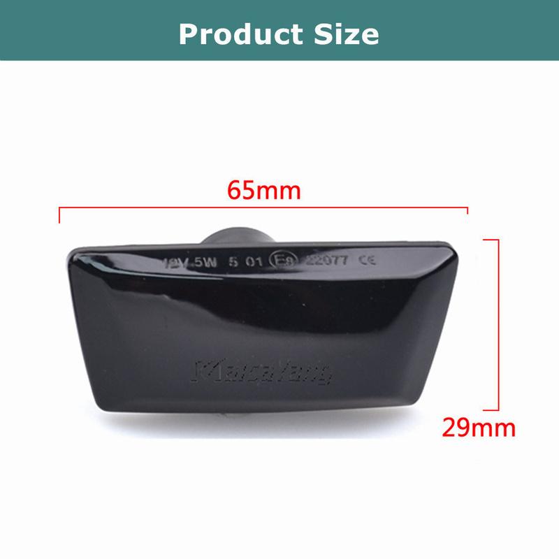 Led Dynamic Side Marker For Opel ignia Astra H Corsa D Zafira B For Chevrolet Cruze Turn Signal Light Sequential Blinker Lamp