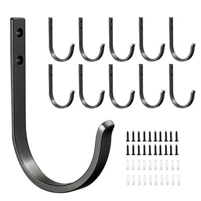 Современный минималистичный настенный крючок для одежды и шляп - Большой J-образный крючок для ванной комнаты и двери