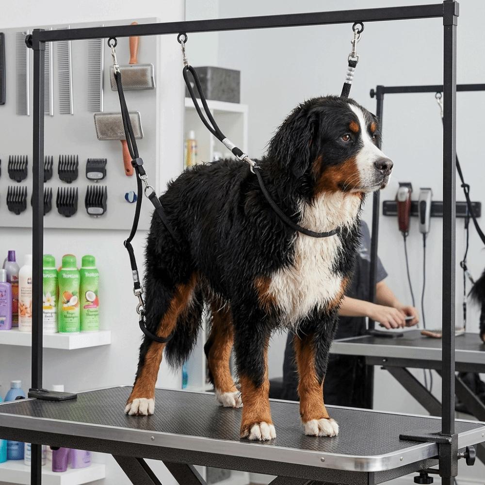 Adjustable Length Pet Grooming Loop Woven Nylon Belt Pet Fixing Lead Dog Bath Groom