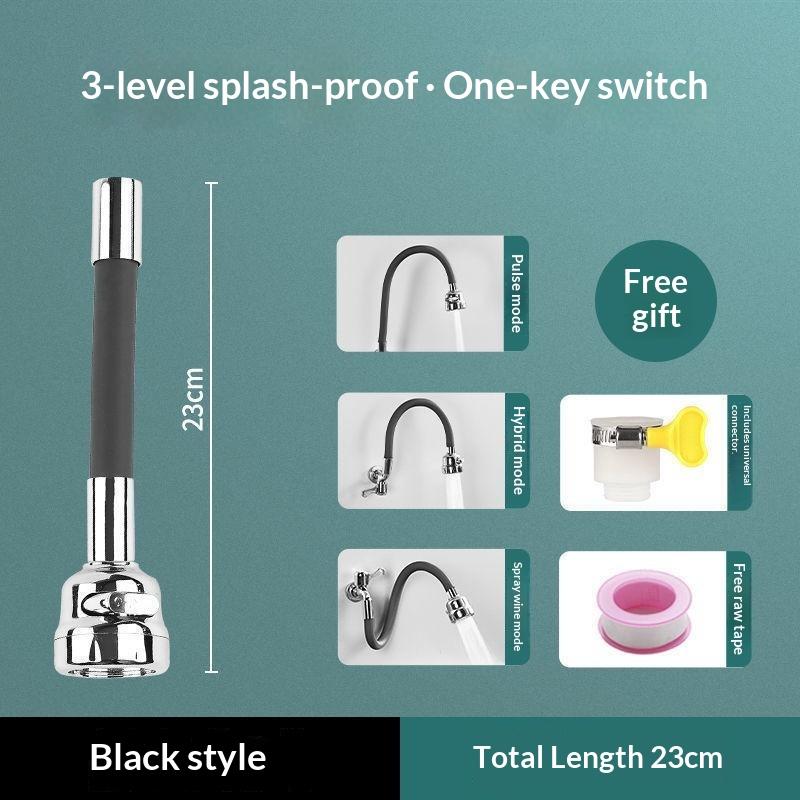 Faucet Extension Hose Rust Resistant Leak Proof 360 Degree Flexible Bendable for Home Laundry Room Utility Sink