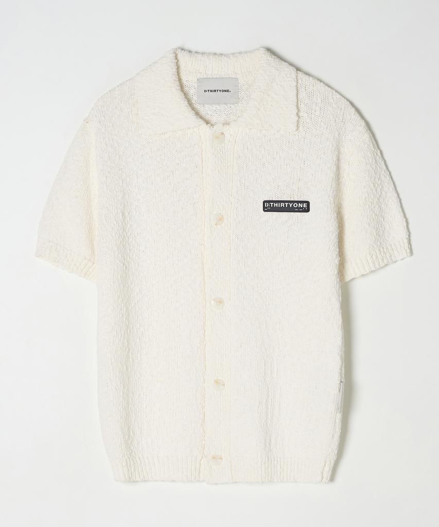 DTHIRTYONE Weaving Sweater Cardigan (Ivory)