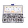 290PCS Nut Washer Assortment 304 Stainless Steel Washers Nylon Lock Nuts M4 M5 M6 M8 M10 M12
