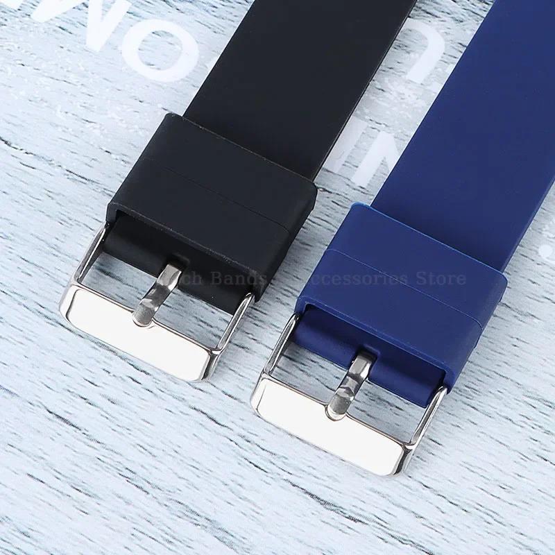 Silicone Watch Band 10mm 12mm 14mm 15mm 16mm 18mm 20mm 21mm 22mm 24mm Quick Release Watch Strap for Men Women Universal Bracelet 3