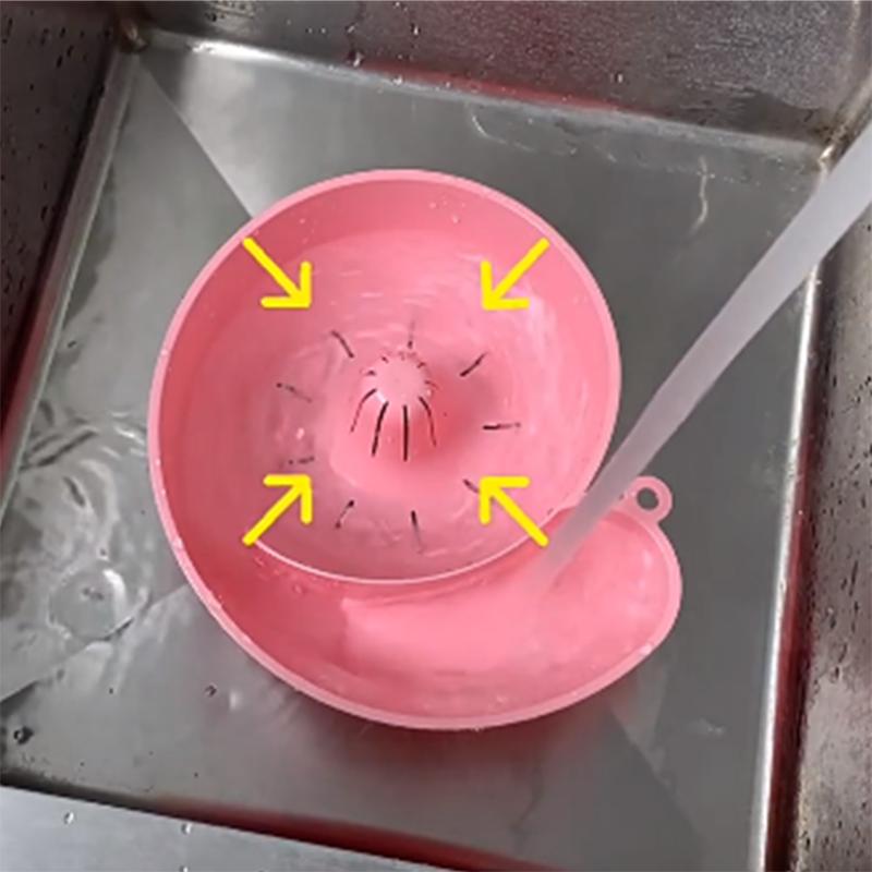 Новая корзина для слива фруктов в форме улитки, многоразовая кухонная миска для мытья овощей, многофункциональные инструменты для автоматической ротации и очистки