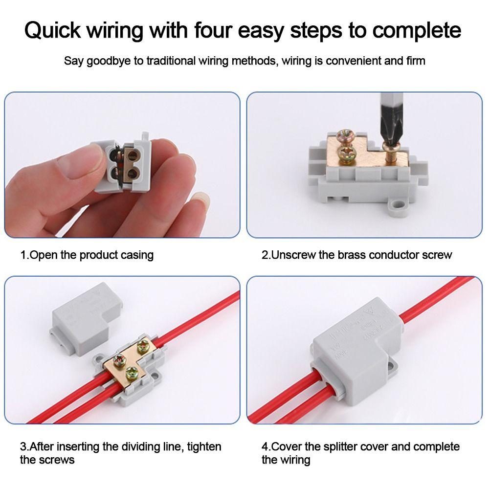 Conductor Brass Quick Terminal Block High Power Fast Connector High Power Splitter Electrical