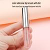 Прозрачная силиконовая кисть для губ с крышкой - Портативный инструмент для растушевки помады и бальзама