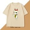 Dandadan Turbo Granny Cat T-shirt Manga Designer Unique Cosplay Momo Anime Tshirt Casual Short Sleeve Men's Clothing Tees