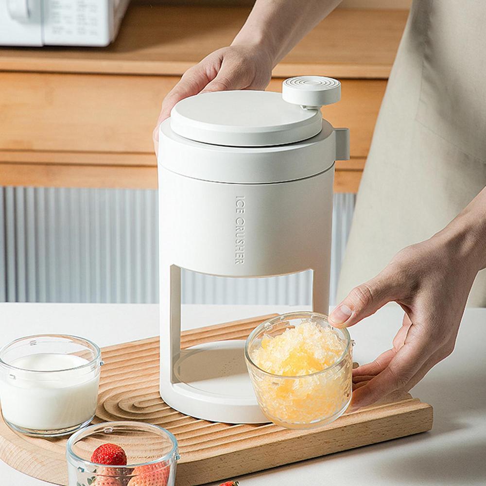 Summer Portable Hand-operated Ice Shaver, Multifunction Ice Crushing Tool for Homemade Fruit Smoothies